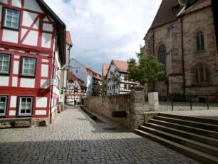 Schmalkalden: Fachwerkhäuser in der Altstadt