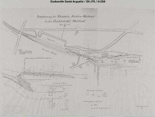 Waldbröl, Staatsbahnhof: Einführung der Kleinbahn Bielstein - Waldbröl in den Staatsbahnhof Waldbröl. Fotokopie aus dem Hauptstaatsarchiv Düsseldorf / Duisburg. Rechte dort.
