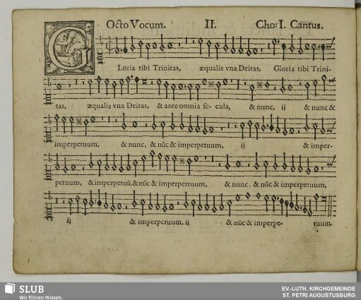 II. Gloria tibi Trinitas