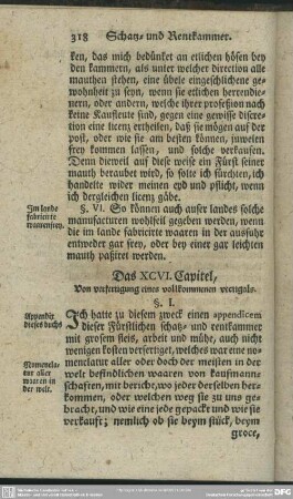Das XCVI. Capitel, Von verfertigung eines vollkommenen vectigals