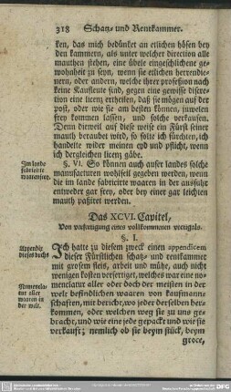 Das XCVI. Capitel, Von verfertigung eines vollkommenen vectigals