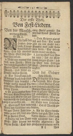 Von der Menschwerdung Christi.