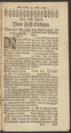 Von der Menschwerdung Christi.