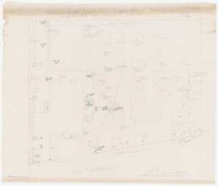 Garten Krohn, Potsdam-Bornim: Lageplan mit Gartenplan Aufmass 1:100