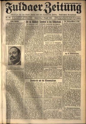 Ausgabe vom Donnerstag, den 09. August 1928.