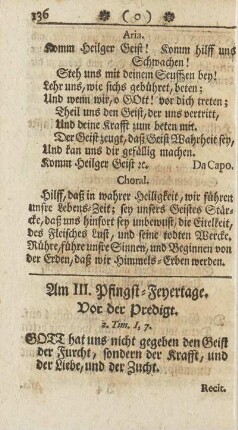 Am III. Pfingst-Feyertage.