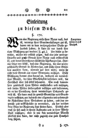 Einleitung zu diesem Buche.