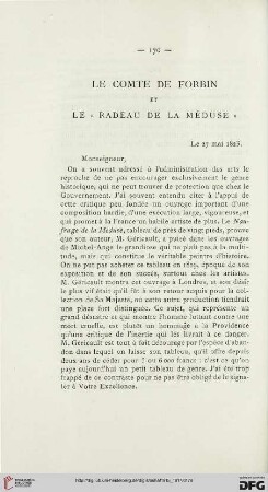 Le Comte de Forbin et le «Radeau de la Méduse»