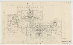 Wohnhäuser Bundesallee 182/183, Berlin-Wilmersdorf: Grundriss Erdgeschoss 1:50