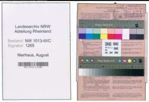 Entnazifizierung August Nierhaus , geb. 17.04.1905 (Spediteur)
