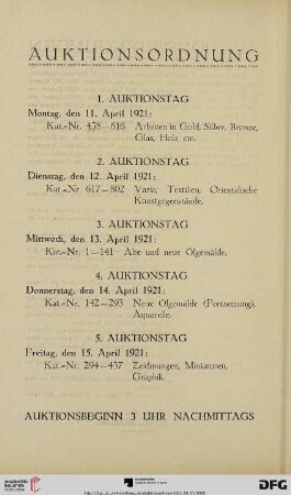 Auktionsordnung