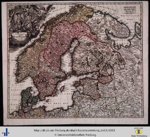 Scandinavia complectens Sueciae, Daniae et Norvegiae Regna.