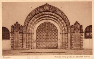 Leipzig: unteres Hauptportal in der russ. Kirche