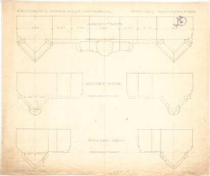 Pfann, Paul; Nürnberg, Königstr. 33-37; Wohn- und Geschäftshaus L. Ostermayr - Portale (Schichtenplan)
