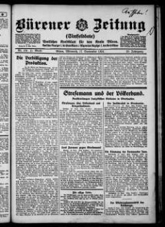 Bürener Zeitung. 1896-1935