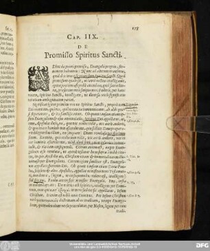 Cap. IIX. De Promisso Spiritus Sancti.