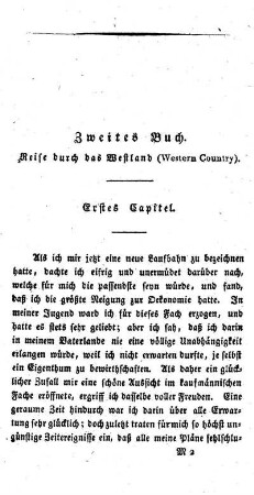 ZWEITES BUCH - Reise in das Westland (Western Country).