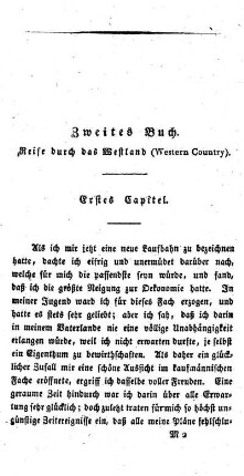 ZWEITES BUCH - Reise in das Westland (Western Country).
