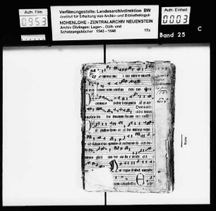 Gültbuch über Forchtenberg (Fortgeführtes Exemplar mit nichtdatierten Nachträgen).