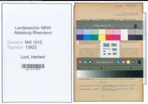 Entnazifizierung Herbert Loot , geb. 08.09.1914 (Polizeibeamter)