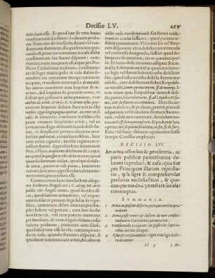 Decisio LVI. - Decisio LXV.