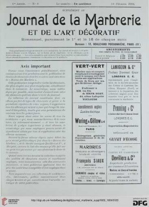 No. 8 (16 Février 1904)
