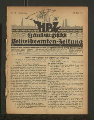 Nr. 10 / 19. Jahrgang 15. Mai 1929