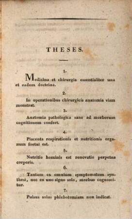 Positiones selectae ex universa medicina et chirurgia