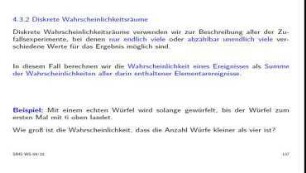Modelle für Wahrscheinlichkeiten