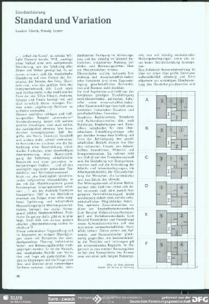 Standard und Variation : Standardisierung