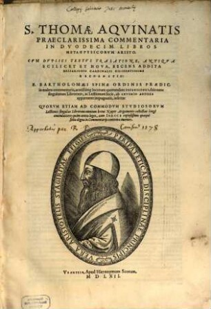 Commentaria super libros metaphysice Aristotelis