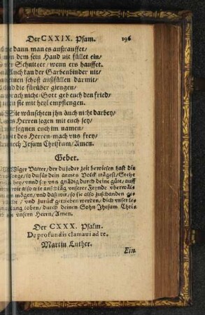 Der CXXX. Psalm.