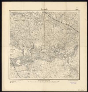 Messtischblatt [3756] = 2053 : Leichholz, heute Drzewce, Polen, 1896 : Messtischblatt [3756] = 2053 : Leichholz. - Aufn. 1894, hrsg. 1896. - [Berlin] : Reichsamt für Landesaufnahme, 1896. - 1 Kt. : einfarbig. - Ohne Gitternetz. - Ohne Planzeiger. - Ohne Zeichenerklärung.