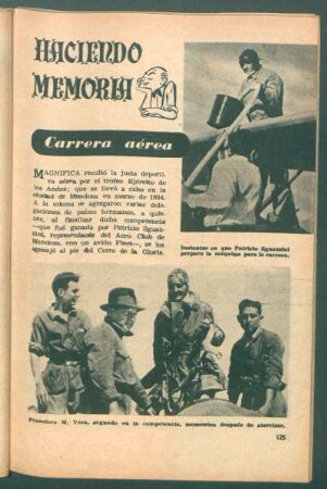 Haciendo memoria: Carrera aérea