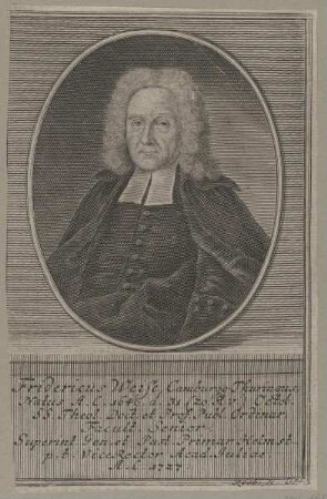 Bildnis des Fridericus Weise