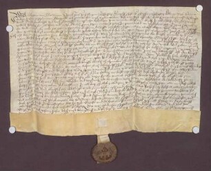 Jakob Schmidt zu Helmlingen und Margot Scheffer zu Scherzheim verkaufen bzw. vertauschen mit Balthasar Marsteller benannte Güter zu Helmlingen.