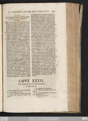Caput XXXII. De Hera Sive Epocha.