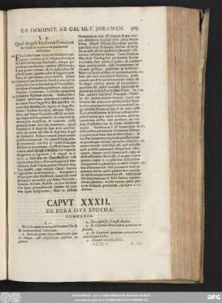 Caput XXXII. De Hera Sive Epocha.