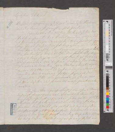 Brief an Herrn Bassenge