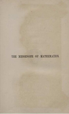 7: Messenger of mathematics
