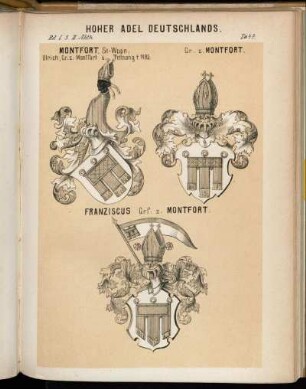 Taf. 47. Montfort, St-Wppn. - Gr. z. Montfort. - Franziscus Grf. z. Montfort.