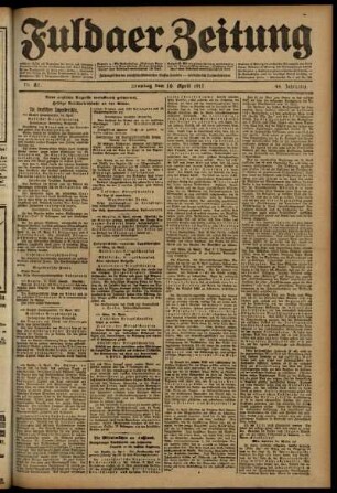 Ausgabe vom Montag, den 16. April 1917.