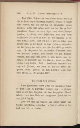 Eroberung von Ferrara.
