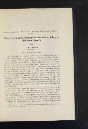 [B. Altes Allgemeines Krankenhaus.]