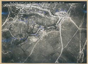 Foto der Stellungen südöstlich von Paissy (Luftbild)