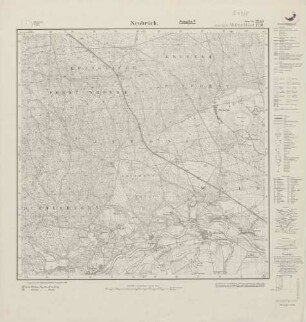 3263 (alte Nr.: 1710) Neubrück, Meßtischblatt (4cm - Karte)