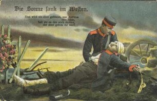 Die Sonne sank im Westen - Und wird sie einst geführet [...]