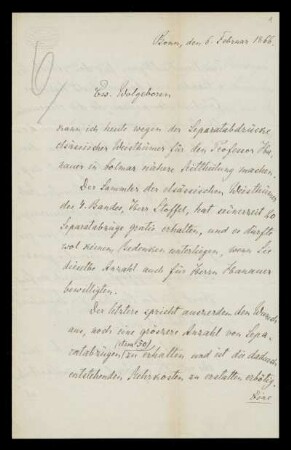 Brief von Richard Schröder an Dieterichsche Buchhandlung, Göttingen