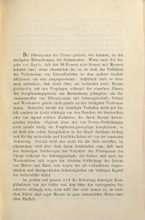 Die Komplikation von Schwangerschaft, Geburt und Wochenbett mit Fibromyomen des Uterus : Inaug. Diss.