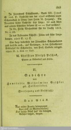 Gedichte : (Fortsetzung und Beschluß)